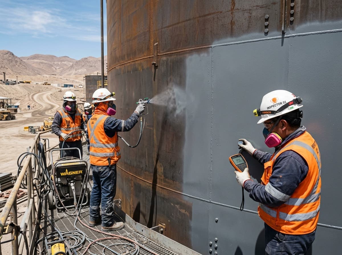 Protección anticorrosiva - Ingenieros Kaizen en faena