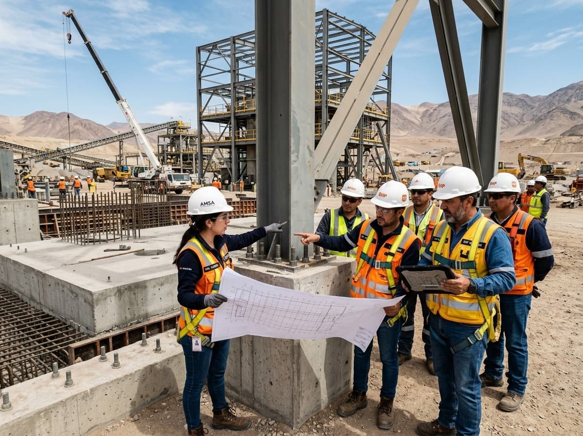 Obras civiles e ingeniería - Ingenieros Kaizen en faena