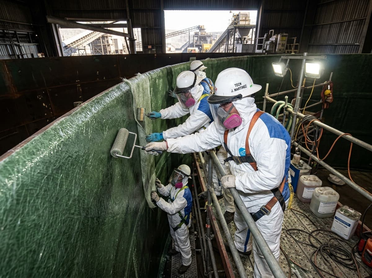 Revestimientos industriales - Ingenieros Kaizen en faena